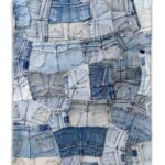 Multi Color Denim Cotton Rug - DN 001 (80x200cm)