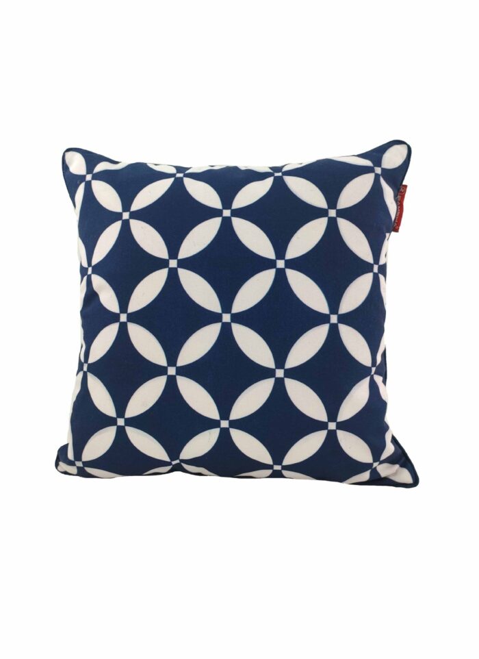 Blue and White Polyester Cushion Cover for Playroom and Living Room - CS 114 (45x45cm) - Image 1