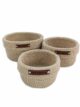 Natural and White Modern Cotton Basket Set for Home Decor - BS 013 (27x22x16cm) - Image 2