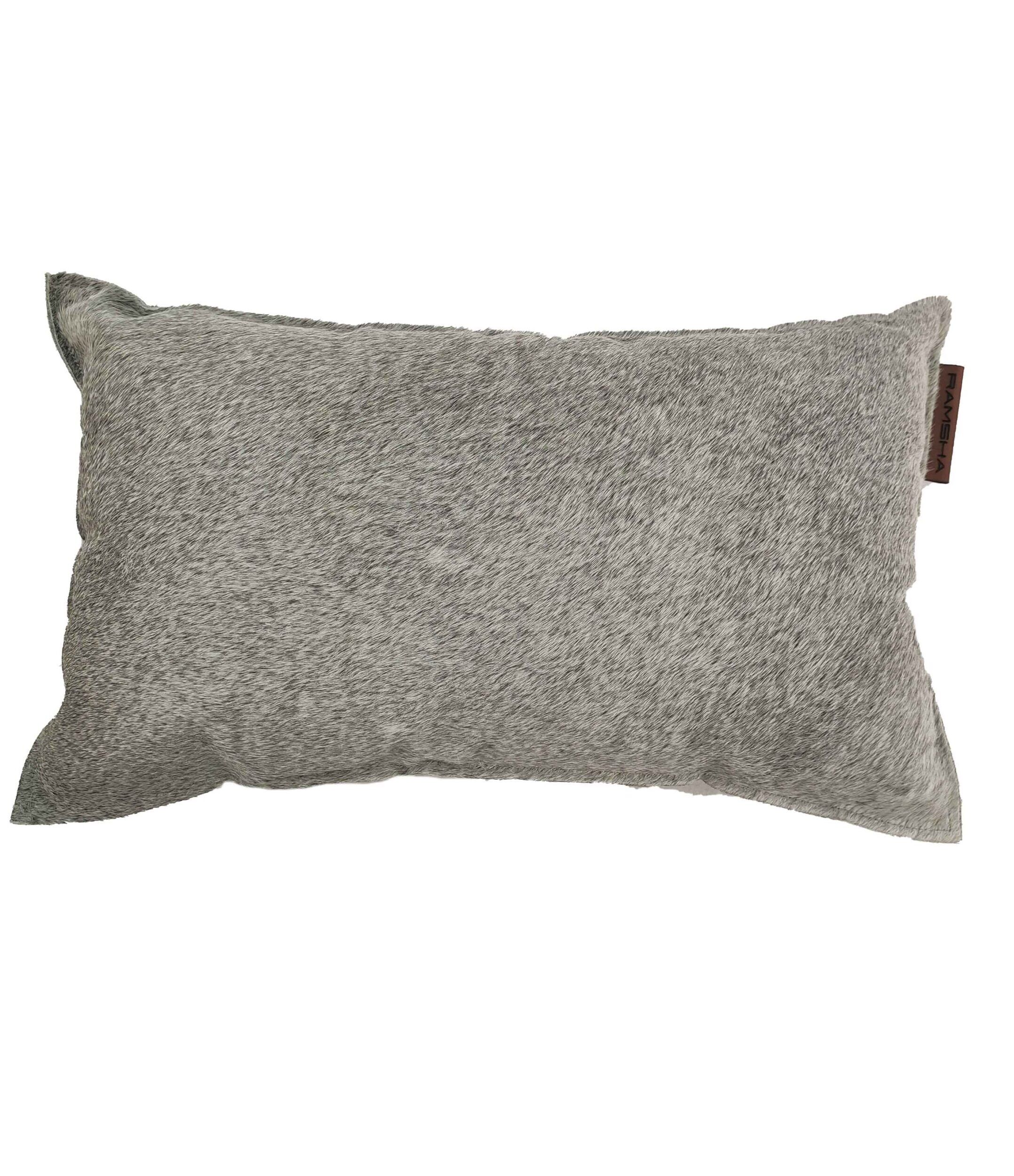 IMG_20220317_152920-scaled-1.jpg Grey Color Leather Cushion with Filler - CS 091 (30x50cm) - Image 1