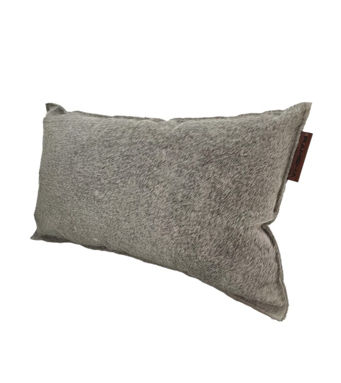 Grey Color Leather Cushion with Filler - CS 091 (30x50cm) - Image 2