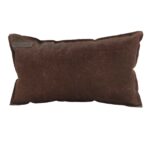 Dark Tan Color Leather Cushion with Filler for Couch - CS 091 (30x50cm)