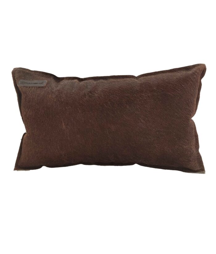 Dark Tan Color Leather Cushion with Filler for Couch - CS 091 (30x50cm) - Image 1