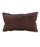 Dark Tan Color Leather Cushion with Filler for Couch - CS 091 (30x50cm)