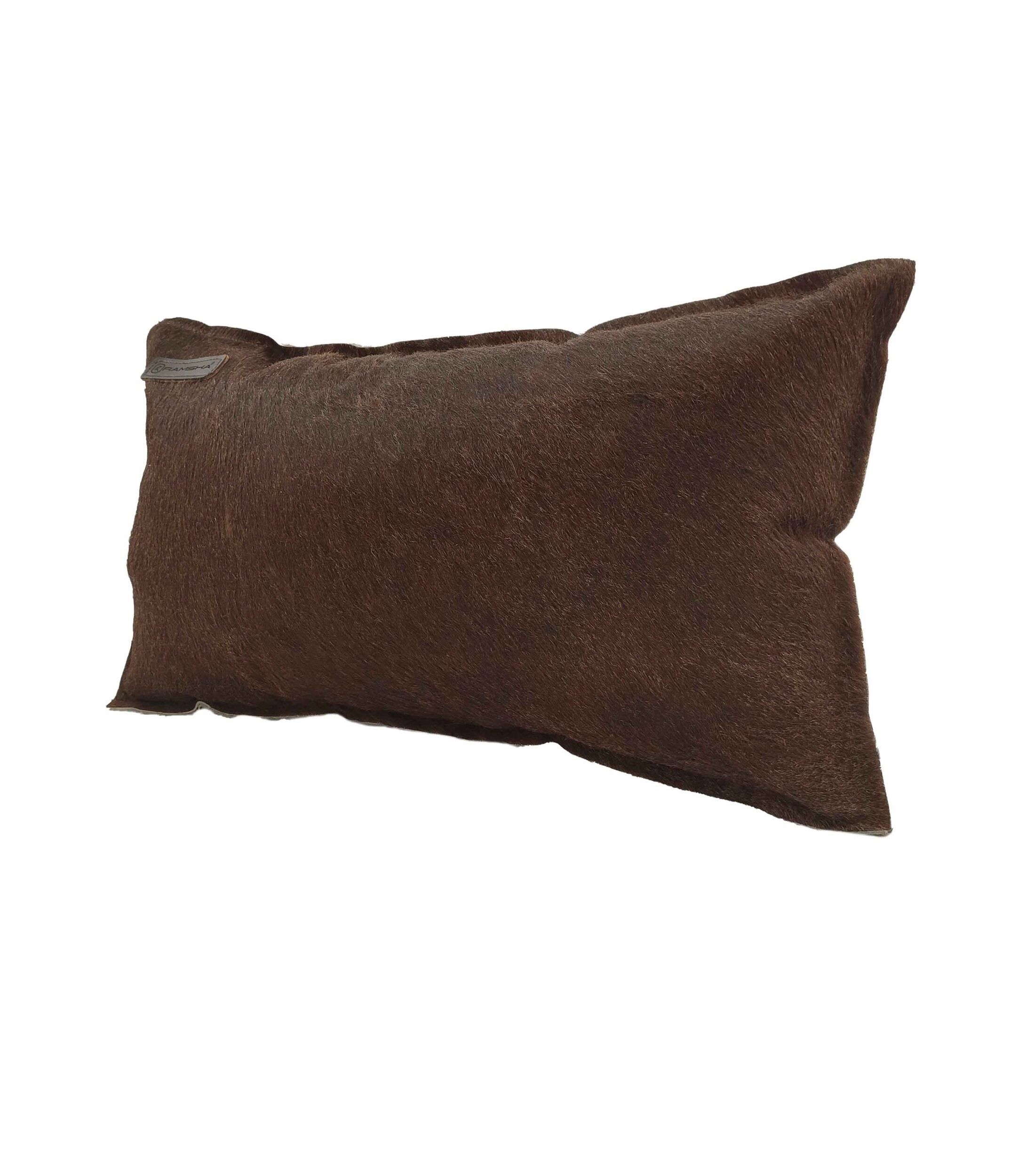 IMG_20220317_153058-scaled-1-2147x2500-1.jpg Dark Tan Color Leather Cushion with Filler for Couch - CS 091 (30x50cm) - Image 2