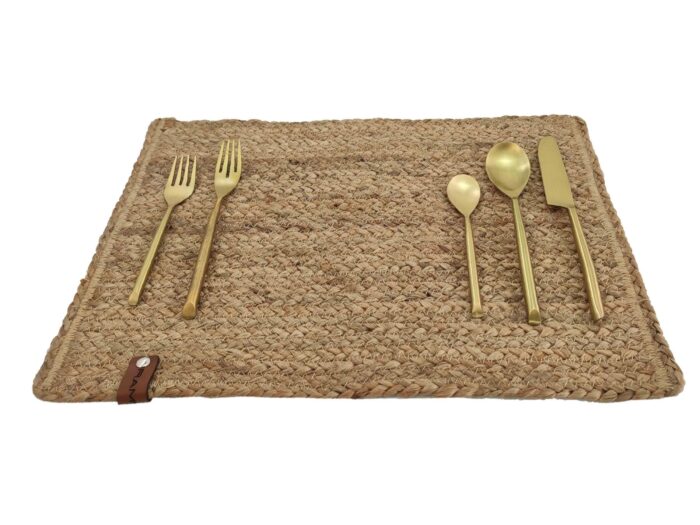 Natural Color Jute Table Decor Placemat - PM 005 (30x44cm) - Image 4