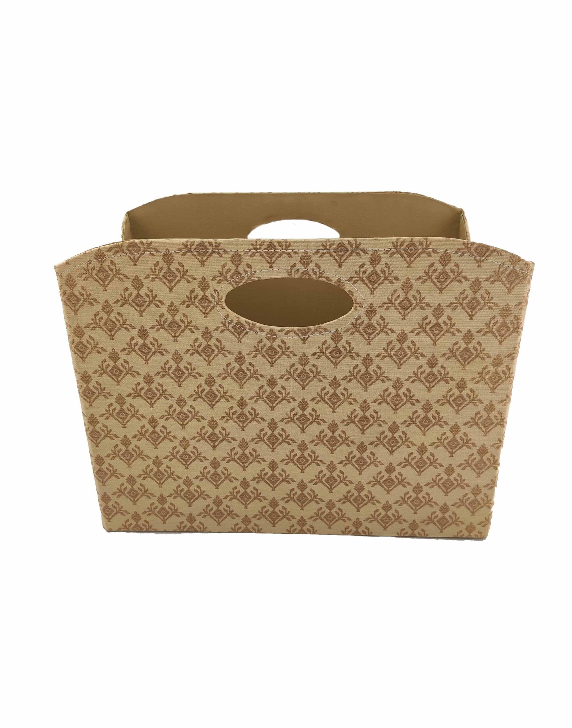 IMG_20220321_124041-scaled-1-1965x2500-1.jpg Amazing Beige & Gold Handmade Polyester Basket - BK 004 (35x20x27cm)