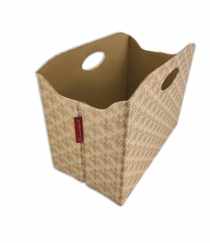 Amazing Beige & Gold Basket - BK 004 (35x20x27cm) - Image 3