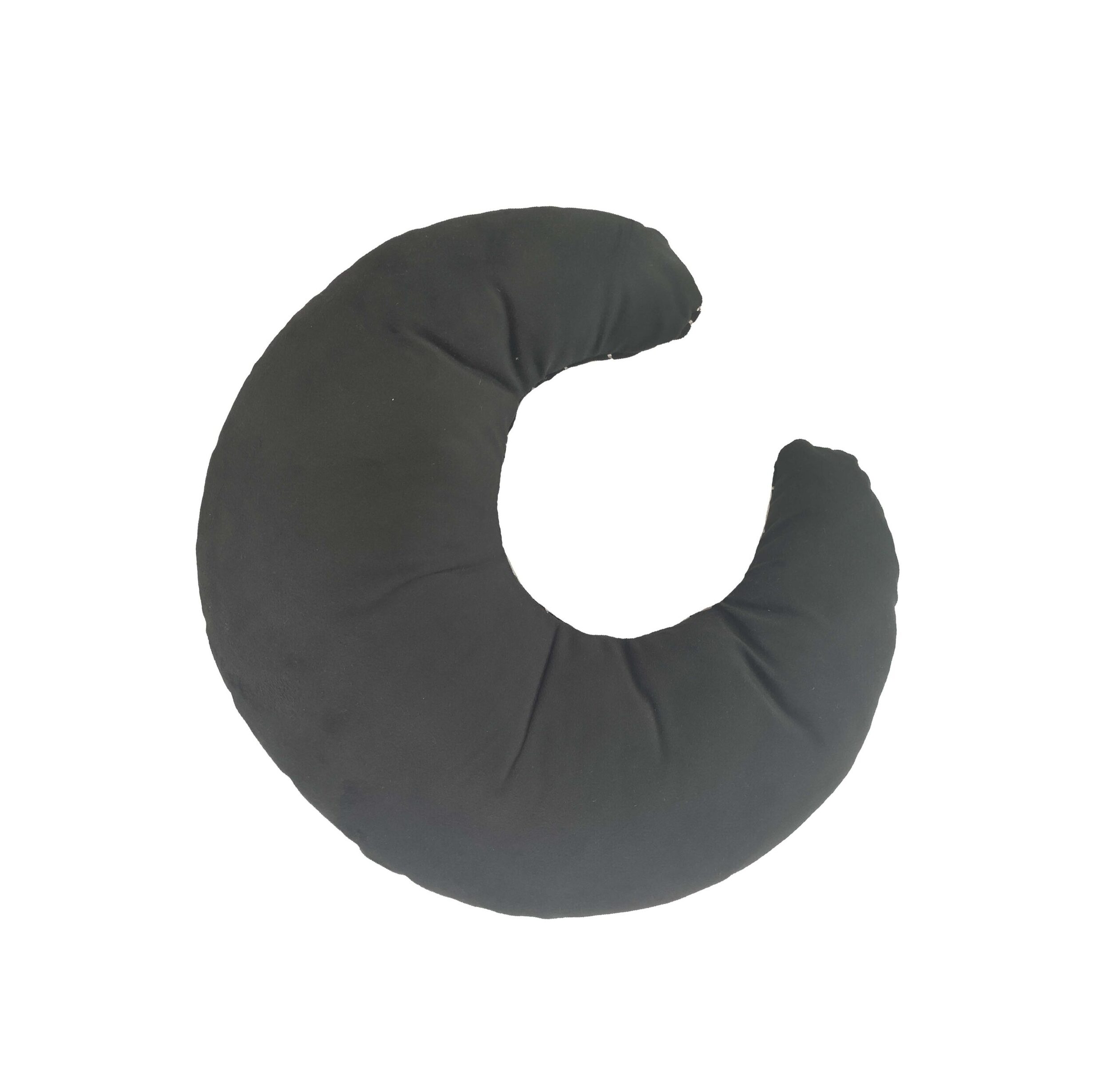 IMG_20220321_175452-1-scaled-3.jpg Black & Gold Moon Shape Poly Velvet Cushion Cover with Filler for Home Decor - CS 110 (45x45cm) - Image 3