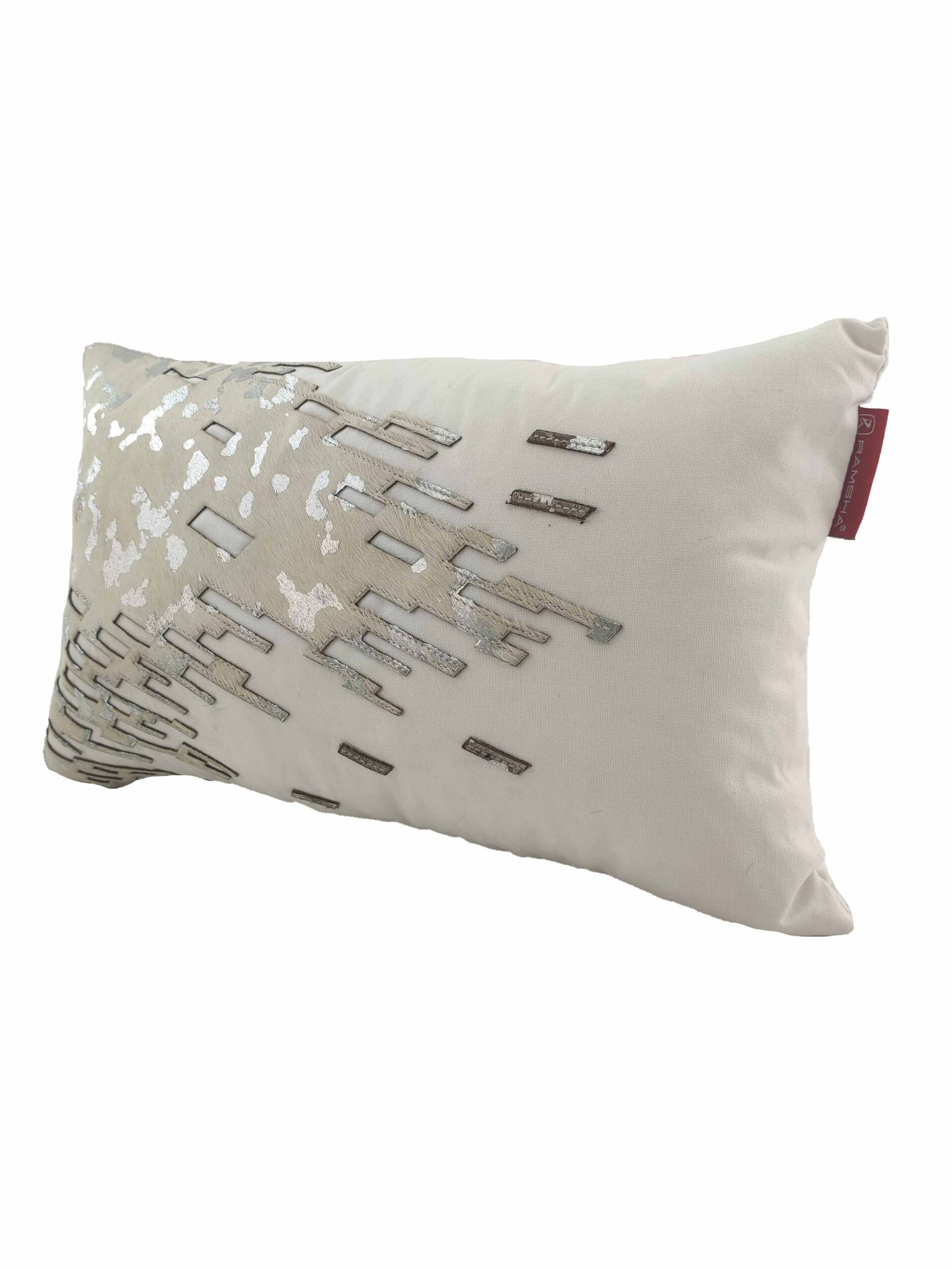 IMG_20220324_110511-scaled-1.jpg White Color Leather Cushion with Filler for Living Room, Couch, Bed, Sofa, Farmhouse - CS 108 (30x50cm) - Image 2
