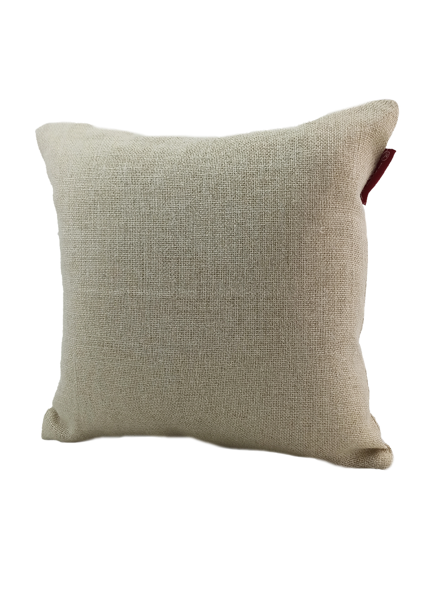 IMG_20220616_150047.jpg Natural Color Jute Cushion with Filler for Living Room, Couch - CS 154 (40x40cm) - Image 2