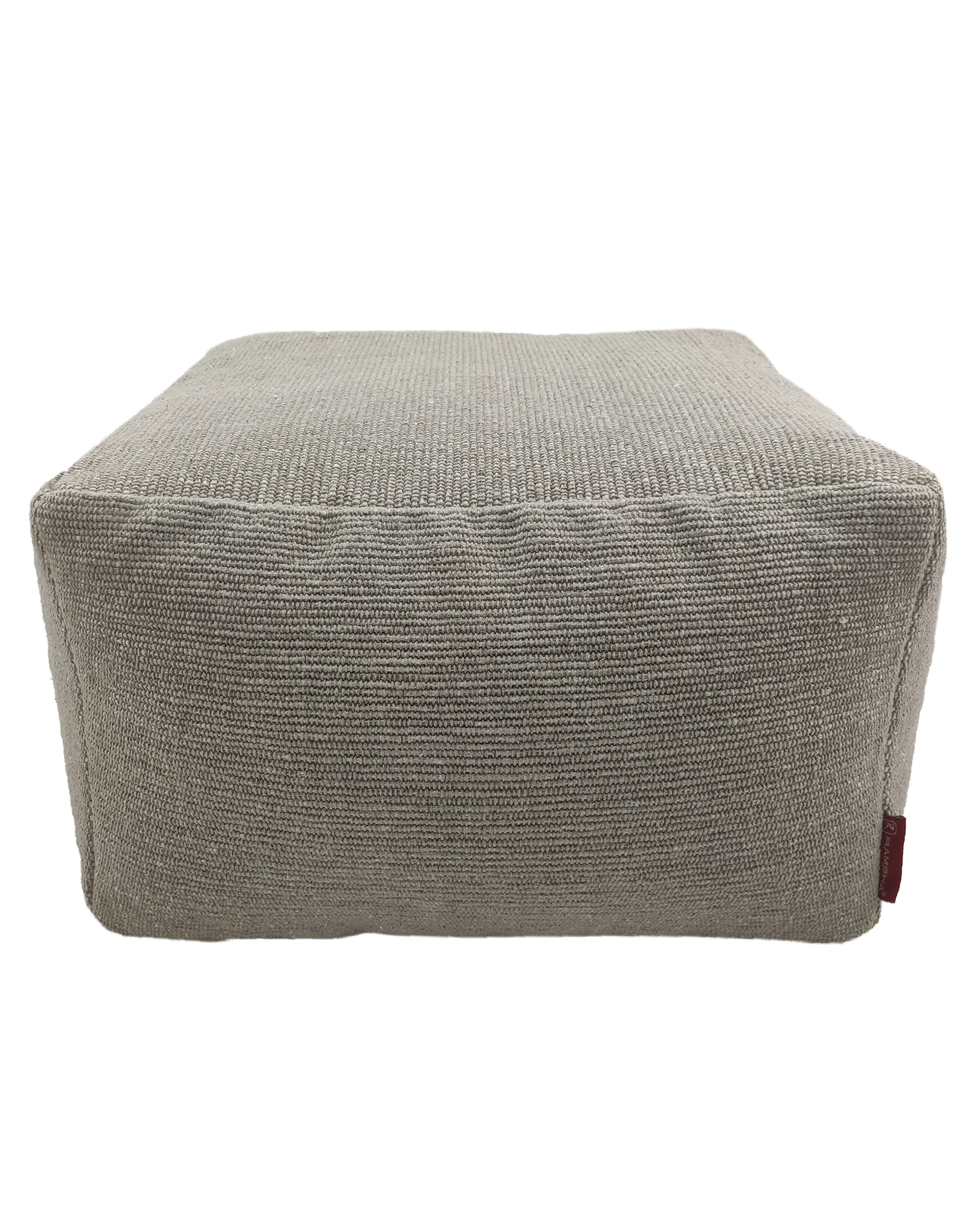 IMG_20220702_151806.jpg Grey Color Hallway Decor Cotton Pouf - PF 069 (50x50x30cm) - Image 2