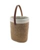 Natural Jute Basket with Leather Handle - LBK 001 (40Dx60Hcm)