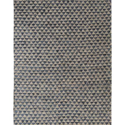 Vibrant Multi-Color Rectangle Jute and Leather Woven Rug - Ideal for Kitchens and Drawing Rooms, by Ramsha Home