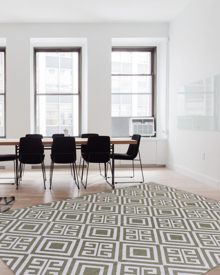 Grey & White Bedroom Printed Rug - SP 013 (140x200cm) - Image 5