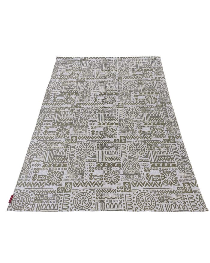 ⁦Indoor Decor Printed Rug SP 014 - Grey and White (140x200cm)⁩ - الصورة ⁦3⁩