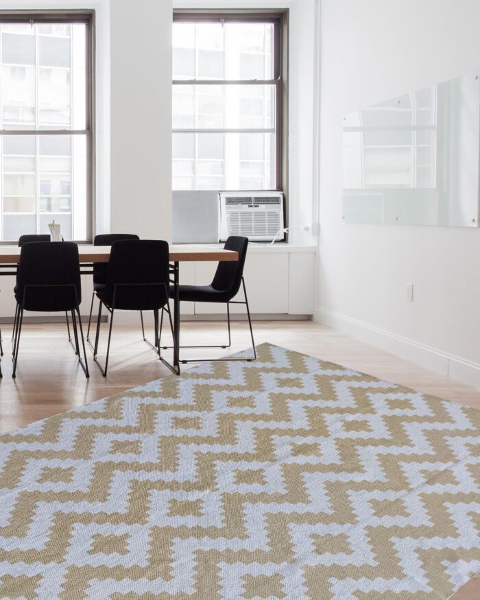 Beige & White Color Modern Floor Printed Rug - SP 016 (140x200cm) - Image 4