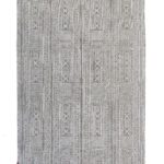 Brown & White Color Screen Printed Rug for Bedroom - SP 018 (140x200cm)