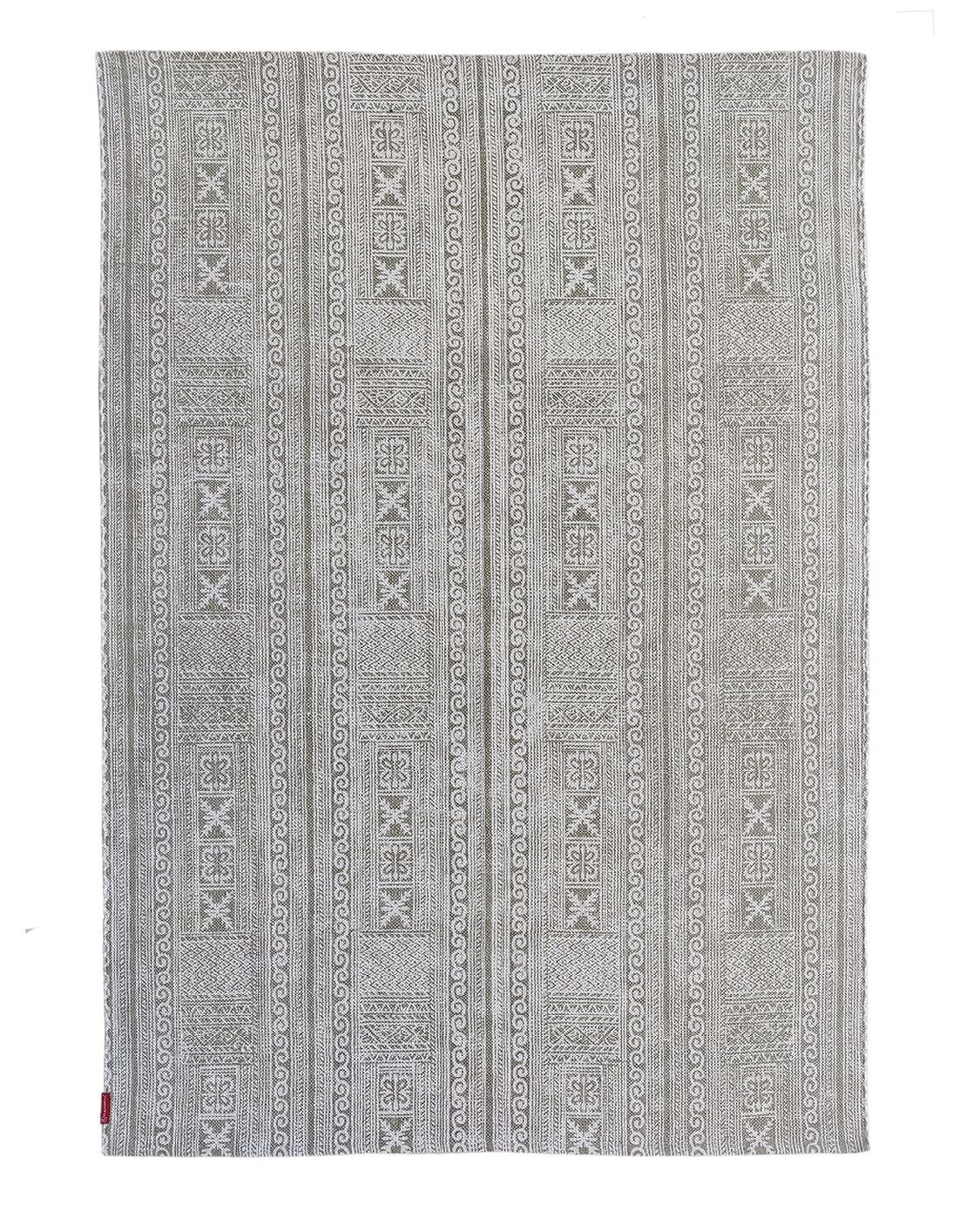 IMG_20220714_111525-1.jpg Brown & White Color Screen Printed Rug for Bedroom - SP 018 (140x200cm) - الصورة 1