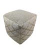 White Color Drawing Room Cotton Pouf - PF 080 (40x40x40cm) - Image 3