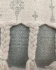 White & Grey Color Cotton Cushion with Filler for Window Seat, Floor - CS 173(30x90cm) - الصورة 3