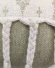 White & Green Color Cotton Cushion with Filler for Living Room, Bed, Couch - CS 174 (30x90cm) - Image 3