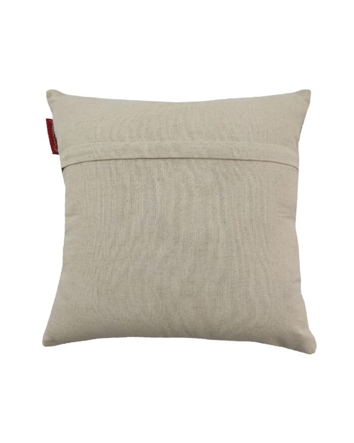 White and Beige Color Cotton Cushion with Filler for Living Room, Bed, Couch - CS 175 (45x45cm) - Image 3