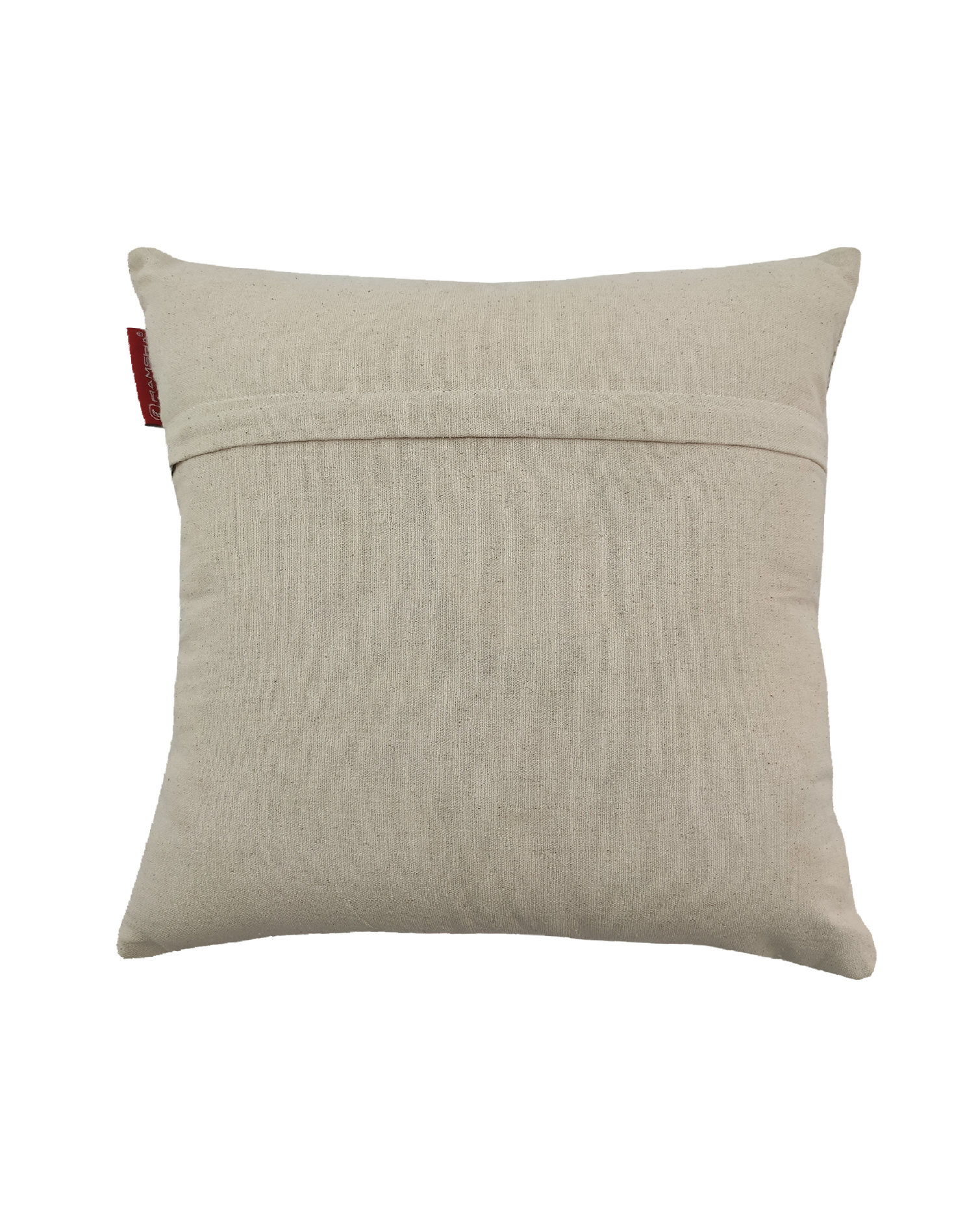 IMG_20220714_130506-1.jpg White and Beige Color Cotton Cushion with Filler for Living Room, Bed, Couch - CS 175 (45x45cm) - Image 3