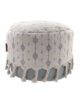 Soft White and Grey Pouf for Balcony - PF 075 (50x50x30cm) - الصورة 2