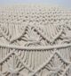 Detailed Close-up of Macrame Pouf PF-070 by Ramsha Home