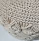Close-up View of Macrame Pouf PF-071 by Ramsha Home