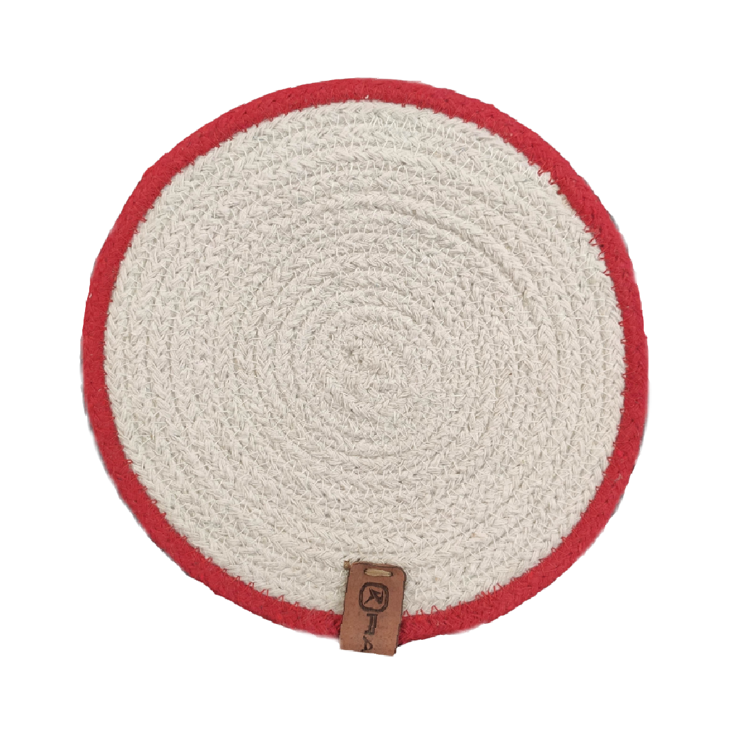 PM-010-1-1.png Round Red and White Placemat - PM 010 - Image 1
