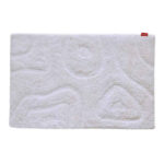 Beautiful Bleach White Soft Cotton Bathmat - BM 012 (50x80cm)