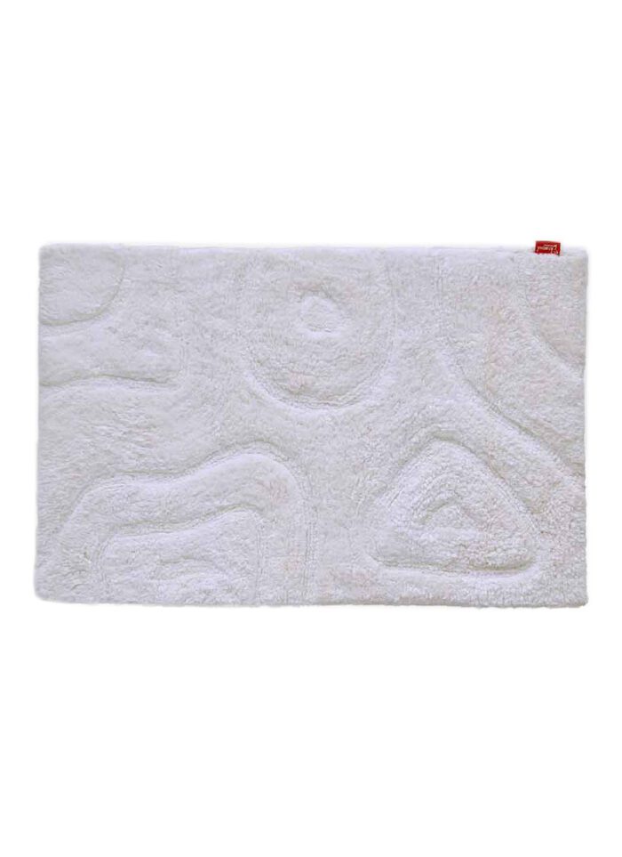Beautiful Bleach White Soft Cotton Bathmat - BM 012 (50x80cm)