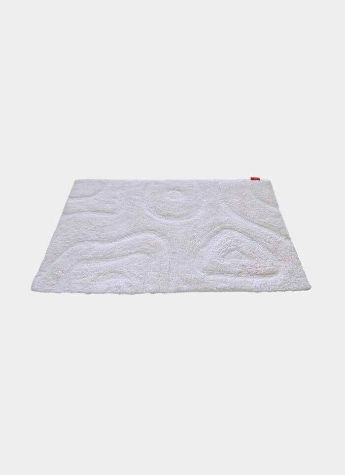⁦Beautiful Bleach White Soft Cotton Bathmat - BM 012 (50x80cm)⁩ - الصورة ⁦4⁩