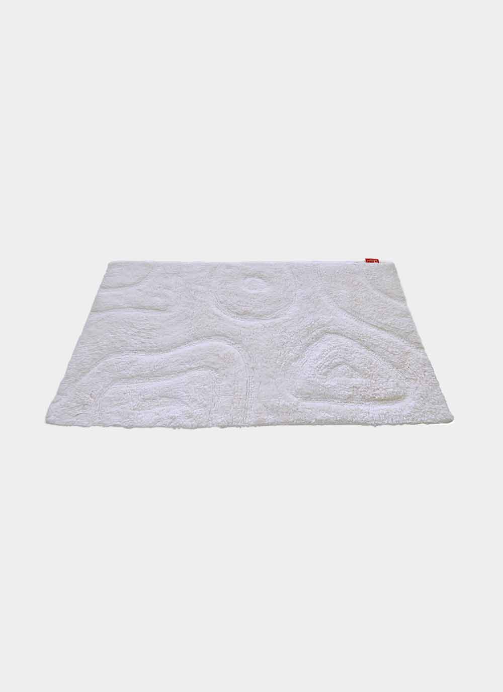Ramsha-Carpet-Bathmat-BM-012-4-1.jpg Beautiful Bleach White Soft Cotton Bathmat - BM 012 (50x80cm) - الصورة 4