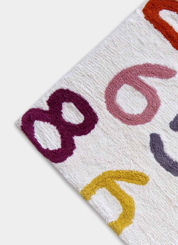 ⁦Handmade Multi Color Bathmat - BM 013 (50x80 cm)⁩ - الصورة ⁦2⁩