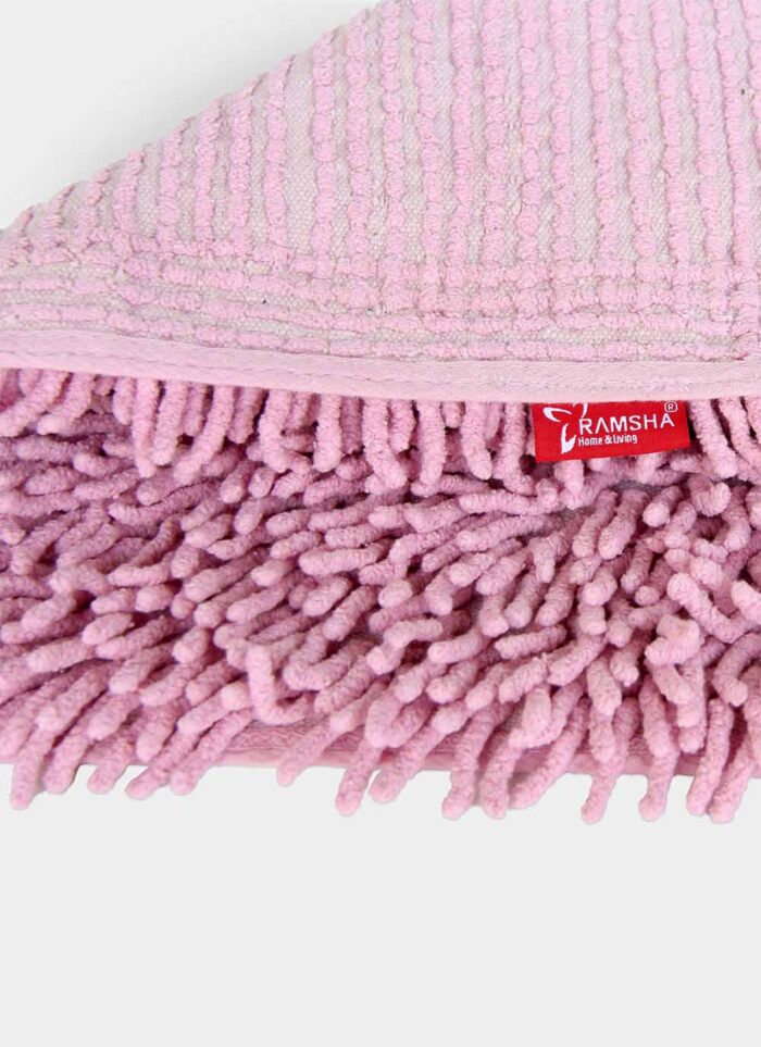 Handmade Pink Color Bathmat - BM 017 (50x80 cm) - Image 3