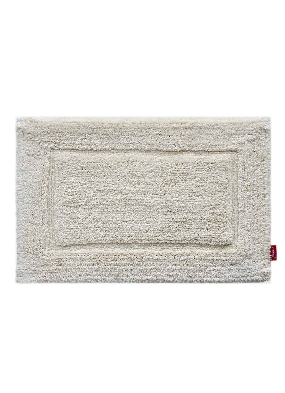 Ramsha-Carpet-Bathmat-BM-20-5-1.jpg White Non-Slip Fluffy Soft Cotton Bathmat - BM 020 (40x60cm) - Image 1