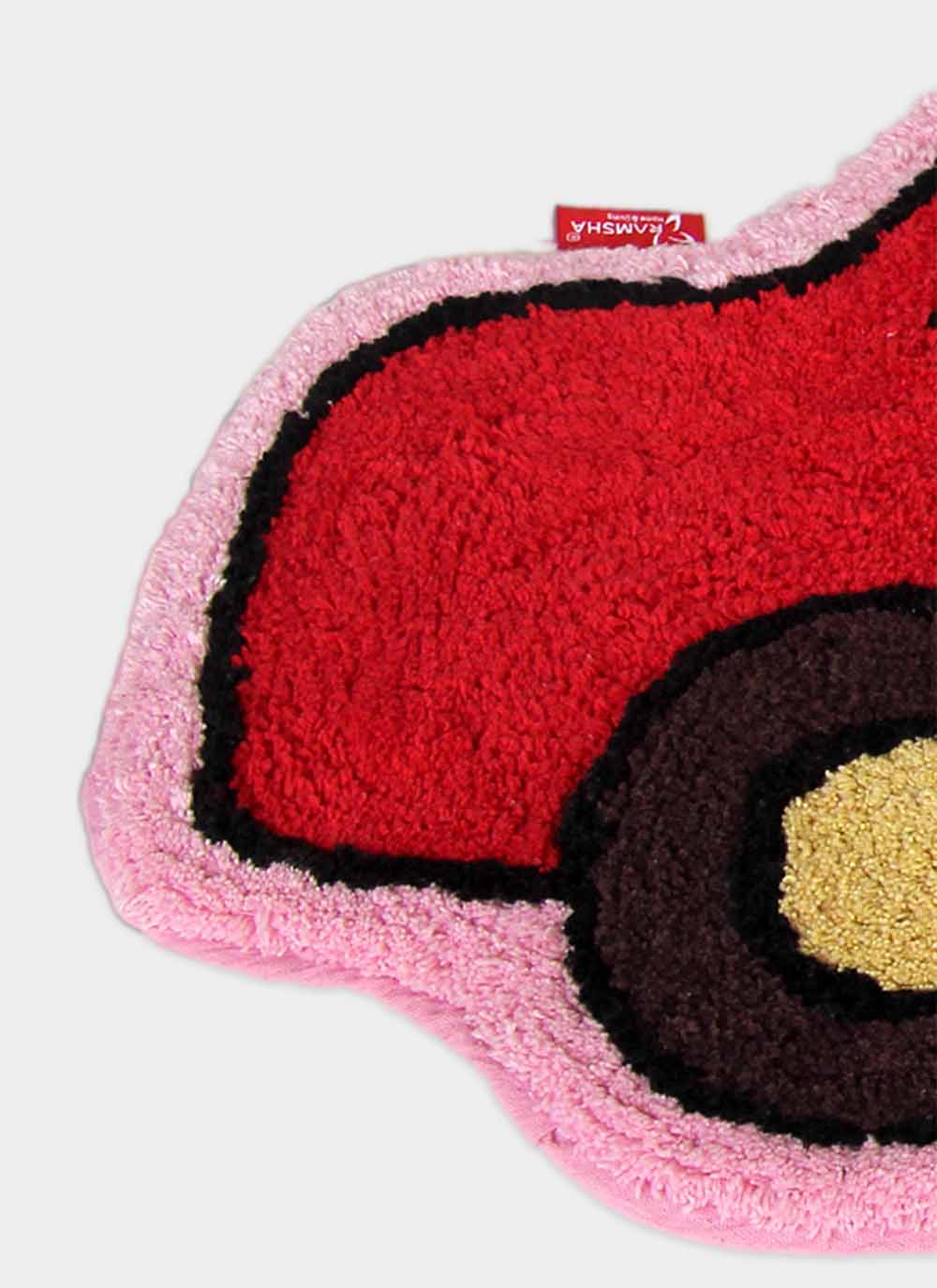 Ramsha-Carpet-Bathmat-BM-30-3.jpg Multicolor Car Shaped Cotton Bath Mat - BM 030 (50x80cm) - الصورة 2