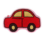 Multicolor Car Shaped Cotton Bath Mat - BM 030 (50x80cm)