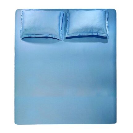 Amazing Sky Blue Cotton Bedsheet - BD 004 (230x250cm)