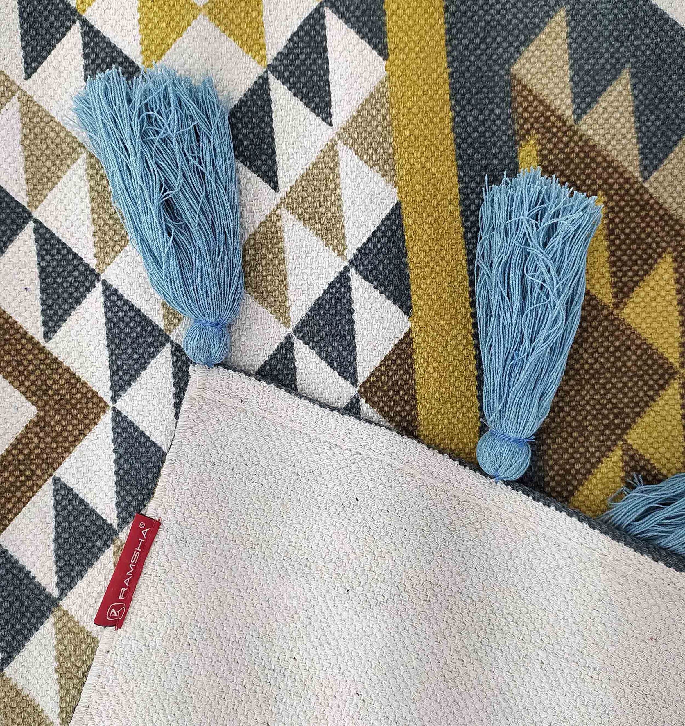 Screen Printed Rugs Dubai Handmade Rugs and Carpets Online UAE Screen printed handmade rug for modern home floorings, rugs Dubai, dining table rugs, and outdoor rugs