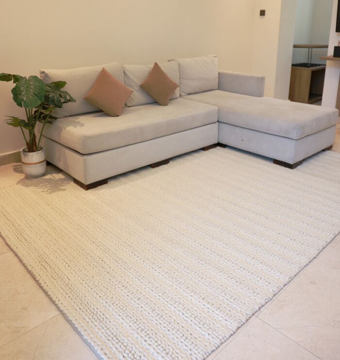 Woven rug by Ramsha Home رمشا المنزل with artisanal craftsmanship for elegant flooring