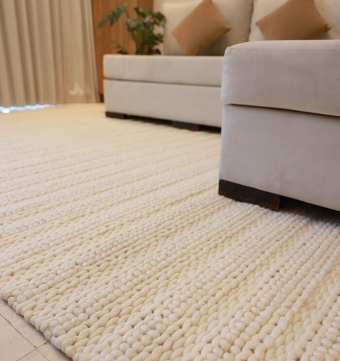 Woven rug by Ramsha Home رمشا المنزل with artisanal craftsmanship for elegant flooring