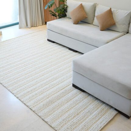 Woven rug by Ramsha Home رمشا المنزل with artisanal craftsmanship for elegant flooring