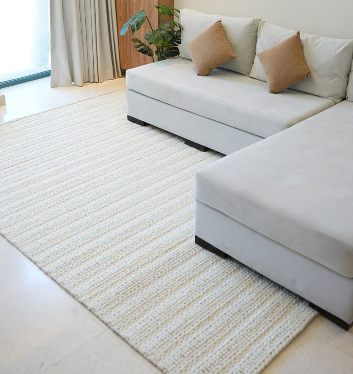 Woven rug by Ramsha Home رمشا المنزل with artisanal craftsmanship for elegant flooring