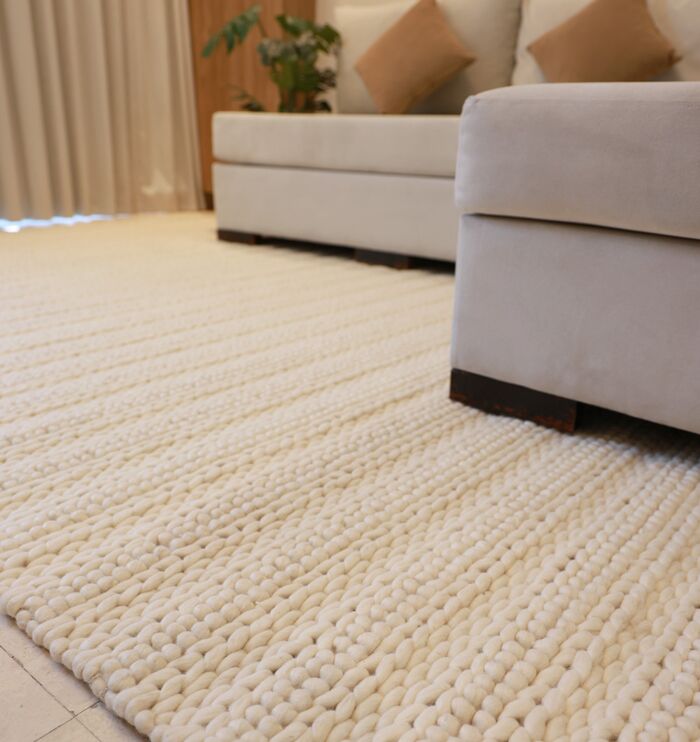 Woven rug by Ramsha Home رمشا المنزل with artisanal craftsmanship for elegant flooring