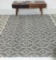 Modern 170x240cm woven rug in white and black, SR 005, featuring wool and cotton blend, ideal for stylish and functional home decor by Ramsha Home.