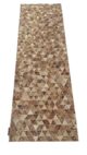 Amazing Tan Color Guest Room Decor Leather & Wool Rug - LR 006 (60x180cm) - Image 2